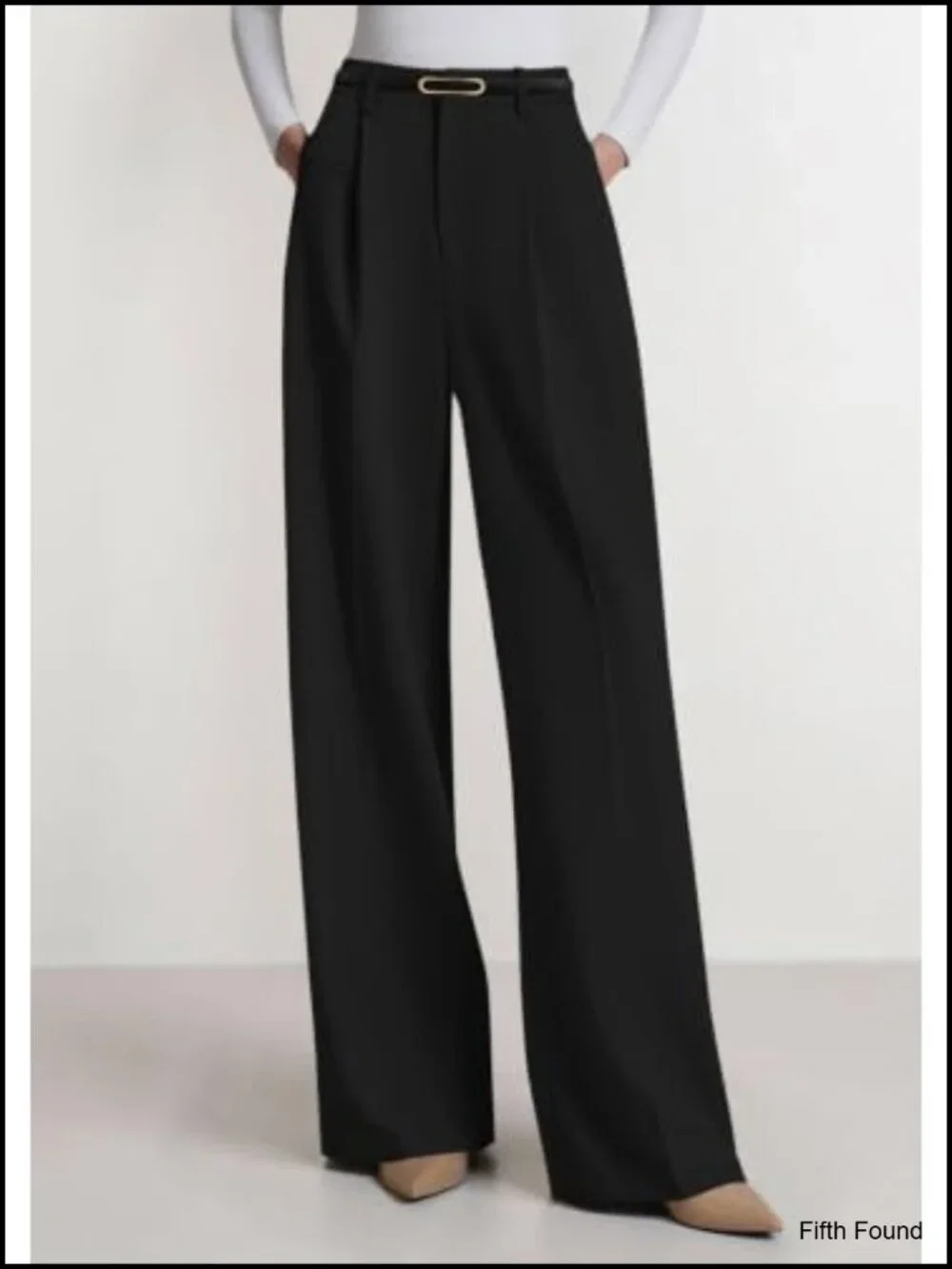 Wide Leg Dress Pants Business Casual Flowy Work Palazzo High Waisted Trousers